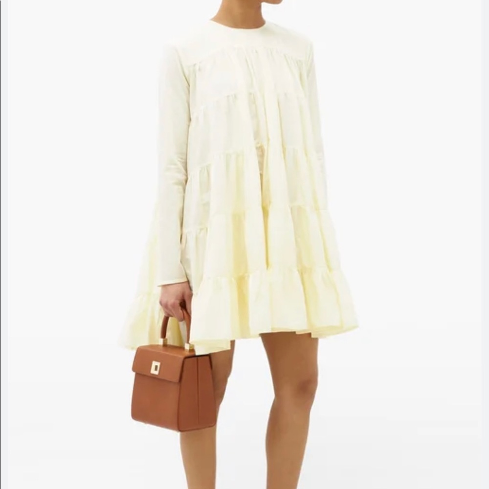 Elegant Cream Tiered Dress